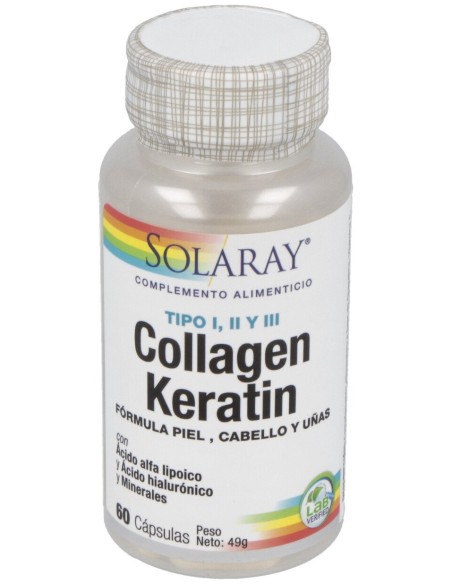 Solaray Collagen Keratin 60Cáps