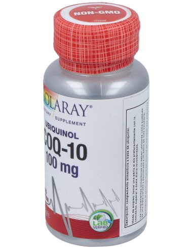 Solaray Ubiquinol Co-Q10 100Mg 30 Perlas