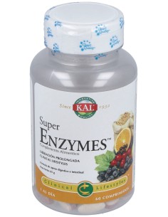Kal Super Enzymes Accion Prolongada 60Comp