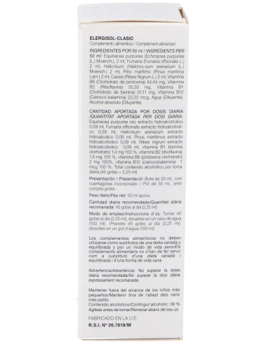 Codiet Elergisol Clasic Alergisol 50Ml