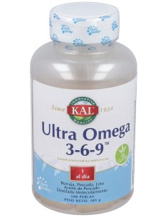 Kal Ultra Omega 3-6-9 100 Perlas