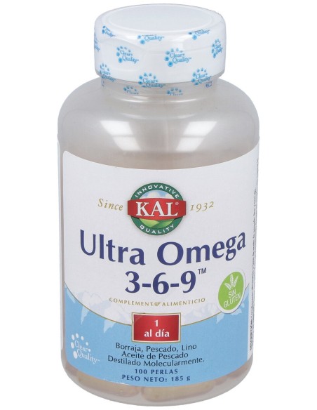 Kal Ultra Omega 3-6-9 100 Perlas