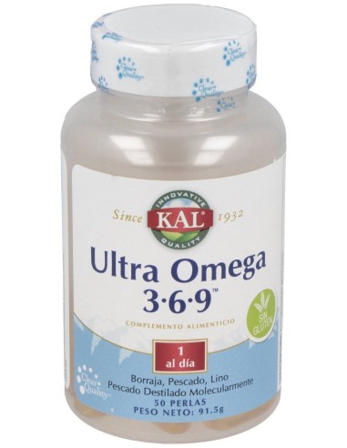 Kal Ultra Omega 3-6-9 50 Perlas