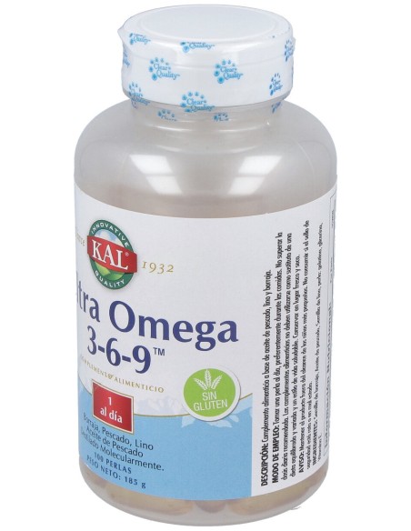 Kal Ultra Omega 3-6-9 100 Perlas