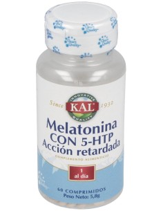 Melatonina 1,9Mg+5-Htp Accion Retard 60Comp. Kal