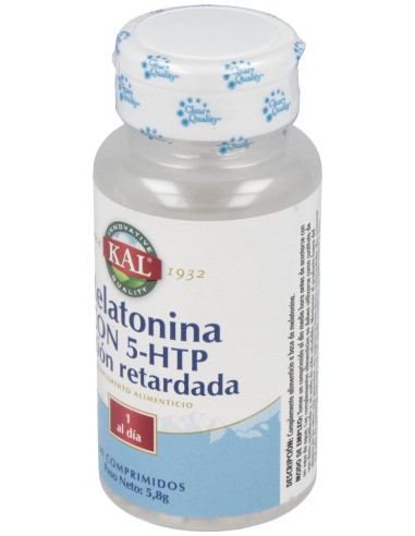 Melatonina 1,9Mg+5-Htp Accion Retard 60Comp. Kal