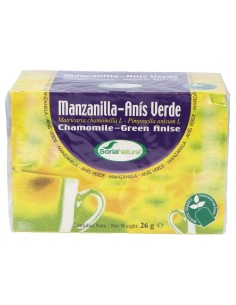 Soria Natural Manzanilla Con Anís Infusión 20 Filtros