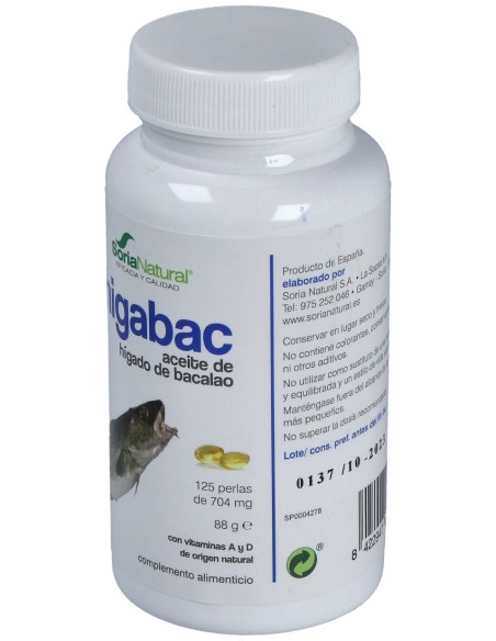 Higabac Aceite De Higado De Bacalao 125 Perlas