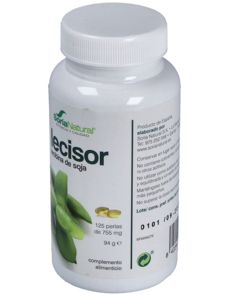 Soria Natural Lecisor - Perlas De Aceite De Lecitina De Soja 125 Perlas