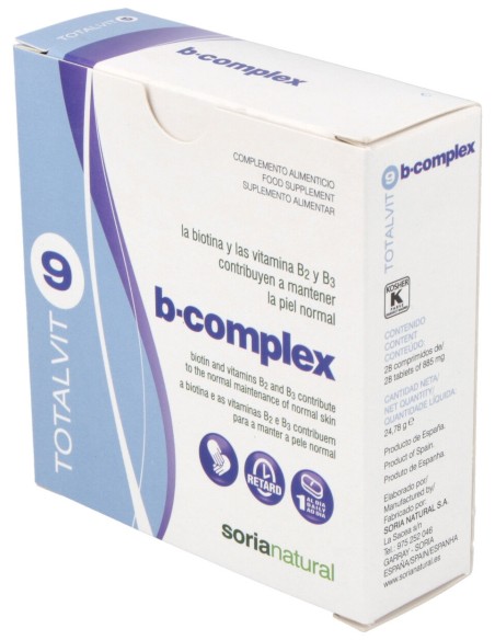 Soria Natural Totalvit 09 B-Complex 28Comp