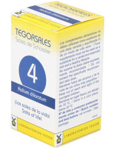 Kalium-Chlor.D6 Tegorsales (Nº4) 350 Comp.20G