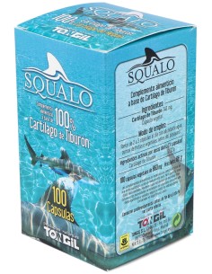 Squalo Cartilago De Tiburon Puro 750Mg. 100Cap.