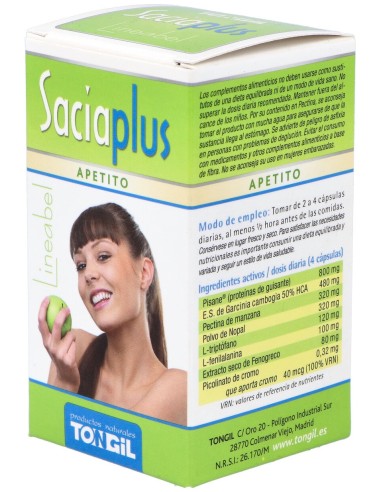 Tongil Lineabel  Saciaplus  60 Cápsulas