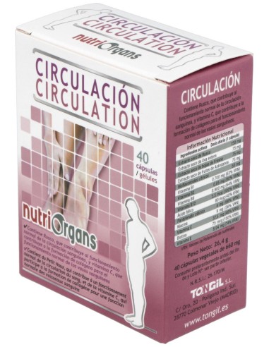 Tongil Nutriorgans Circulación 40 Cápsulas