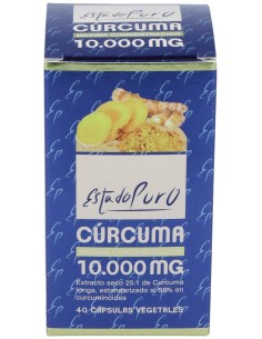 Curcuma 10.000Mg. 40Cap. Estado Puro