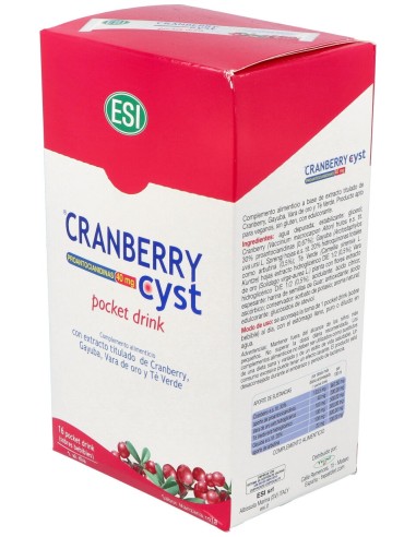 Cranberry Cyst Sobres Bebibles 16Uds
