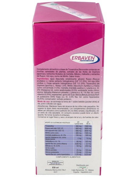 Erbaven Pocket Drink 16 Sobres