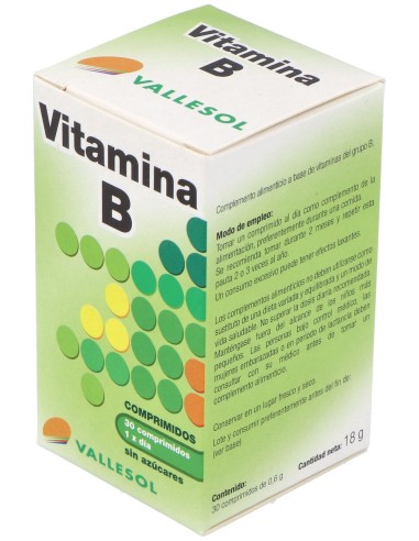 Vallesol Vitamina B Complex 30Comp