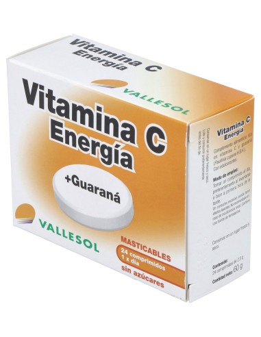 Vallesol Vitamina C + Guarana 24C Mastic