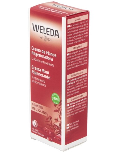 Crema De Manos De Granada Regeneradora 50Ml.