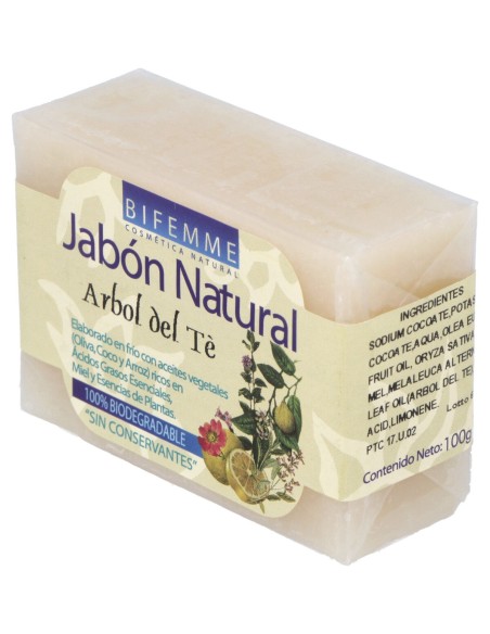Jabon De Aceite Arbol Del Te 100Gr Bifemme
