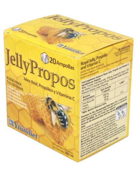 Jelly Propos 1,5Gr. Jalea Real + Propoleo 20Viales