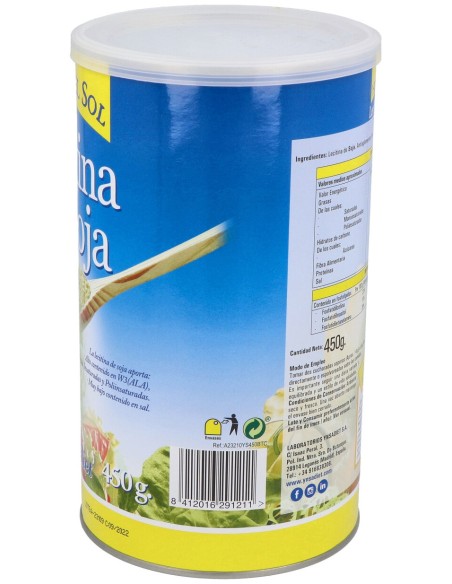 Lecitina De Soja Granulada 450Gr.Gmo Hijas Del Sol