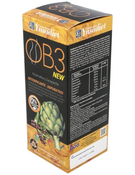 Ob3 Drenante Jarabe 475Ml.