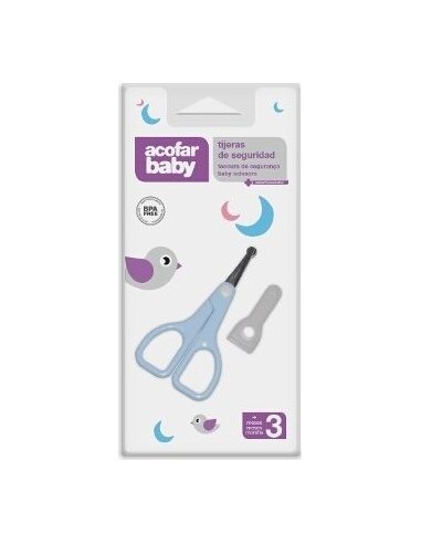 Acofarbaby Tijeras De Seguridad Azul