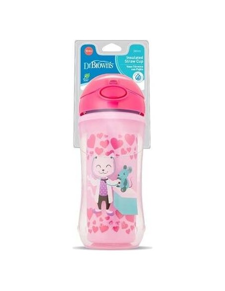 Dr Brown´S Vaso Termico Con Pajita 300Ml