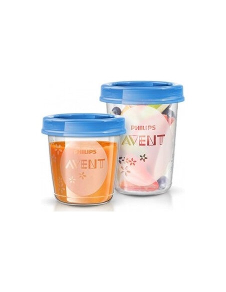 Avent Recipientes Leche Materna 10X180Ml + 10X240 + 20 Tapas + Cuchara 1 Libro De Recetas