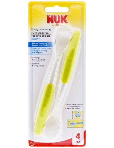 Nuk Cuchara Silicona Easy Learning 2Uds