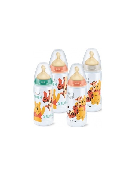 Nuk® Biberón Disney Winnie Tetina Látex Orificio M Talla 1 300Ml 1Ud