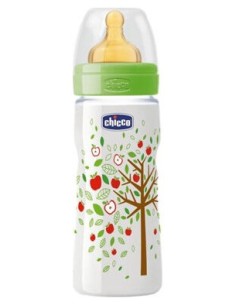 Chicco® Biberón Plástico Boca Ancha Flujo Papilla 330Ml