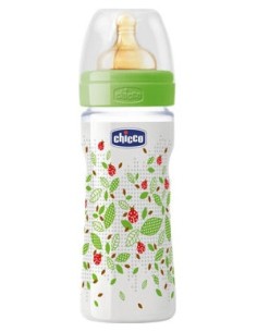 Chicco® Biberón Plástico Boca Ancha Flujo Regulable 250Ml