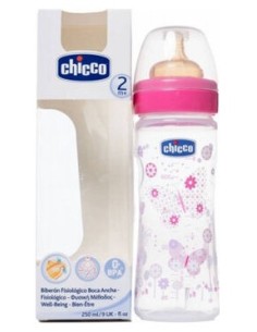 Chicco® Biberón Fisiologico Tetina Látex Boca Ancha Flujo...