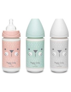 Suavinex® Biberón Vidrio Boca Ancha 3 Posiciones 240Ml