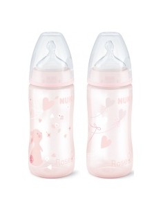 Nuk Biberón De Polipropileno Rose Tetina Silicona Boca...