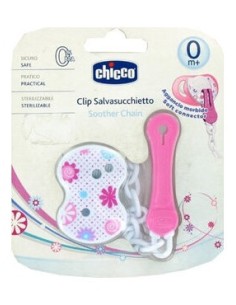 Cadenita Clip Chicco Rosa