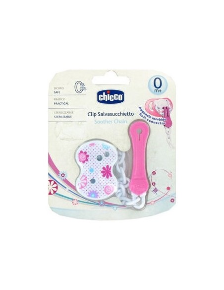 Cadenita Clip Chicco Rosa