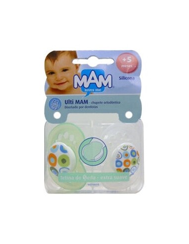 Mam Original Chupete Tetina Silicona 6M+ 2Uds