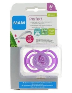 Mam Perfect Dento-Flex Chupete Silicona +6 Meses 1Ud