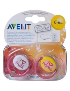 Avent Chupetes Ultra Air Happy 0-6M 2Uds