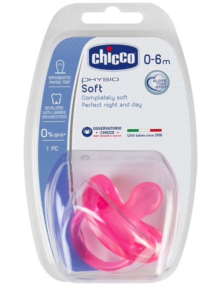 Chicco® Physio Soft Chupete Anatómico Orthodontic Tetina Silicona 1Ud