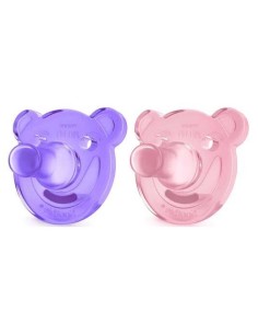 Avent Chupete Todo Silicona Niña 0-3M 2Uds