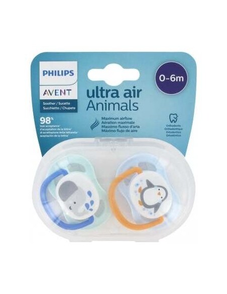 Chupete Avent Jardin Niño Silic 0-6M 2Ud