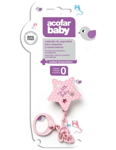 Acofarbaby Portachupetes Rosa