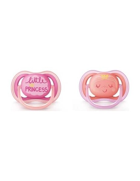 Philips Avent Chupete Ultra Air 6-18 Meses Niña 2Uds