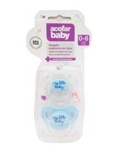 Acofarbaby Chupete Latex Azul 0-6M