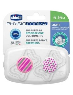 Chicco Chupete Silicona Physio Light Ortodontico Rosa...